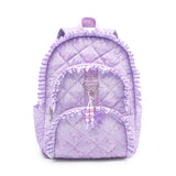 Quilted Ruffle Bow Backpack