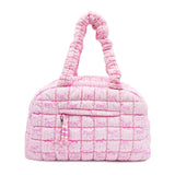 Bow Print Scrunch Duffle