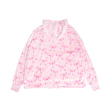 Bow Printed Pullover Hoodie