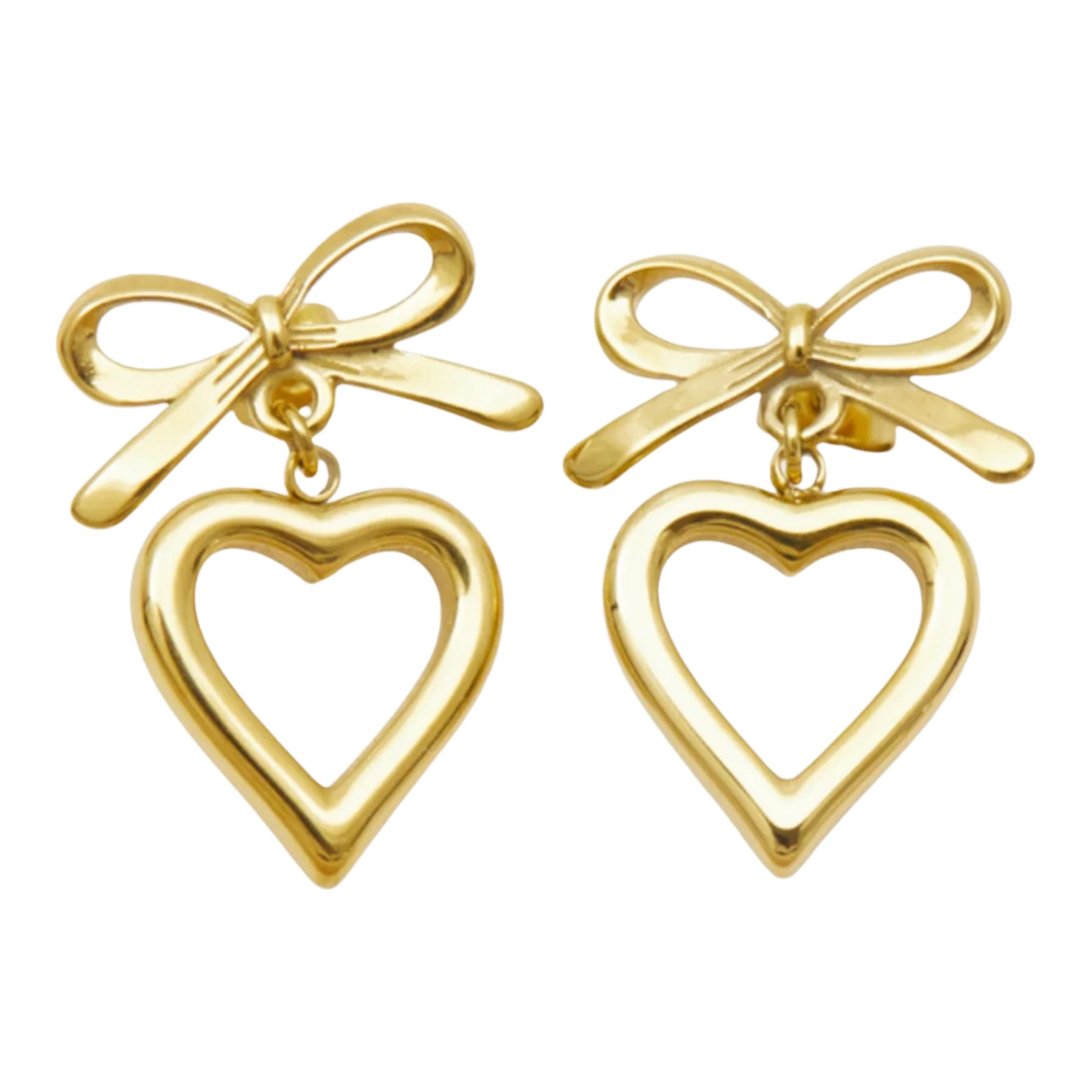 Bow Heart Earrings - Denny's