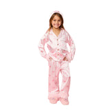 Bows Feather Silky PJ Set