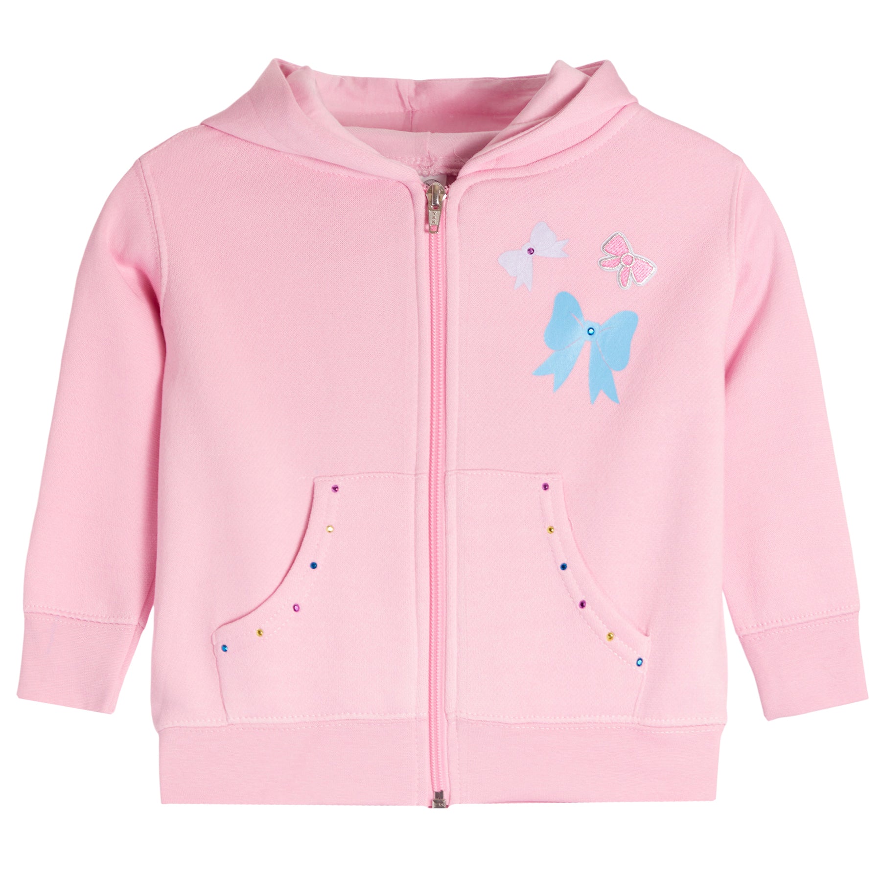 Bow Smiley Zip Hoodie - Denny's