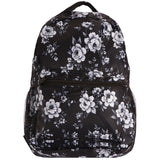 Black Floral Backpack