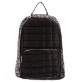 Silver Splatter Puffer Quilted Pocket Backpack - Denny's