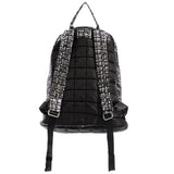 Silver Splatter Puffer Quilted Pocket Backpack - Denny's