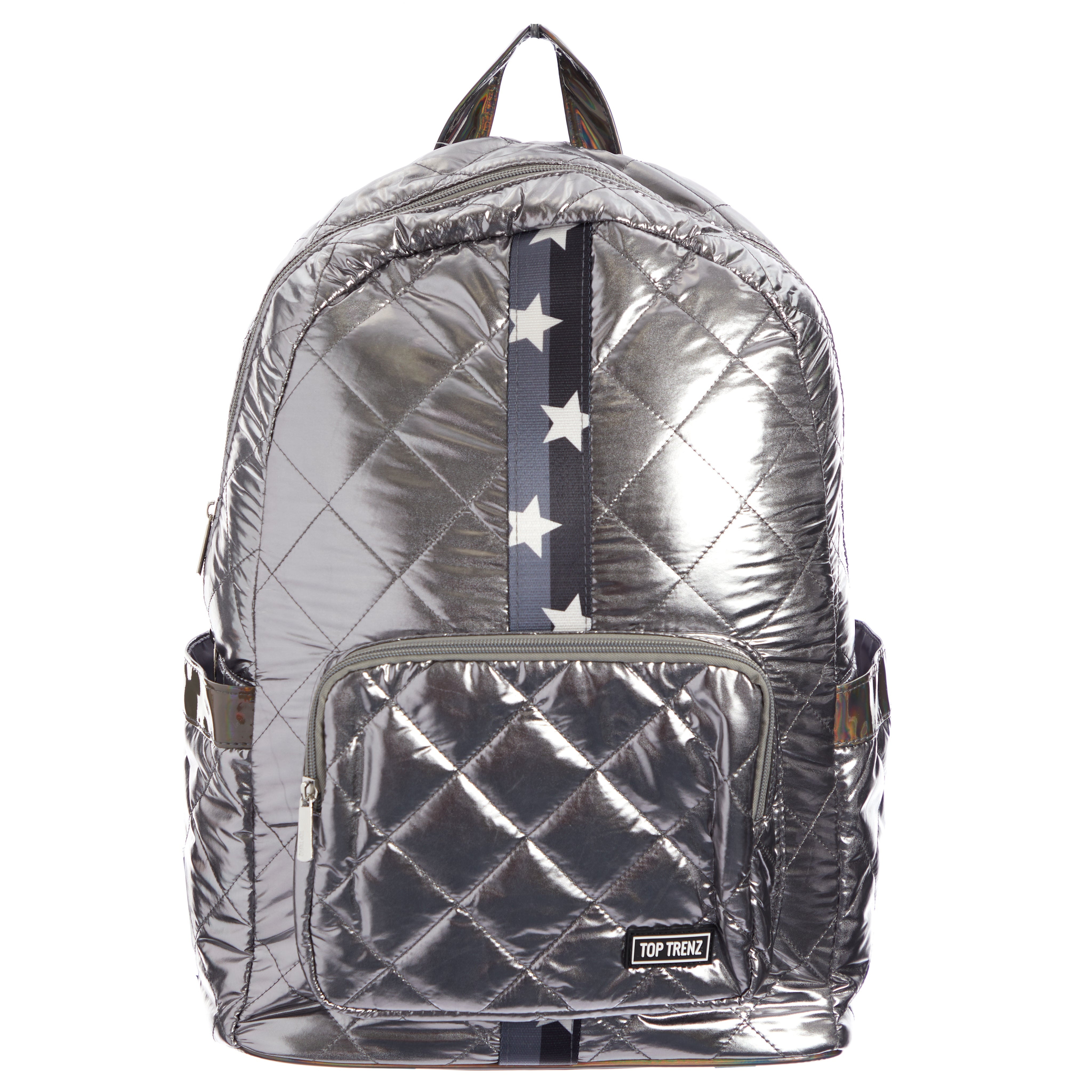 Diamond Stitch Split Star Strap Puffer Backpack - Denny's