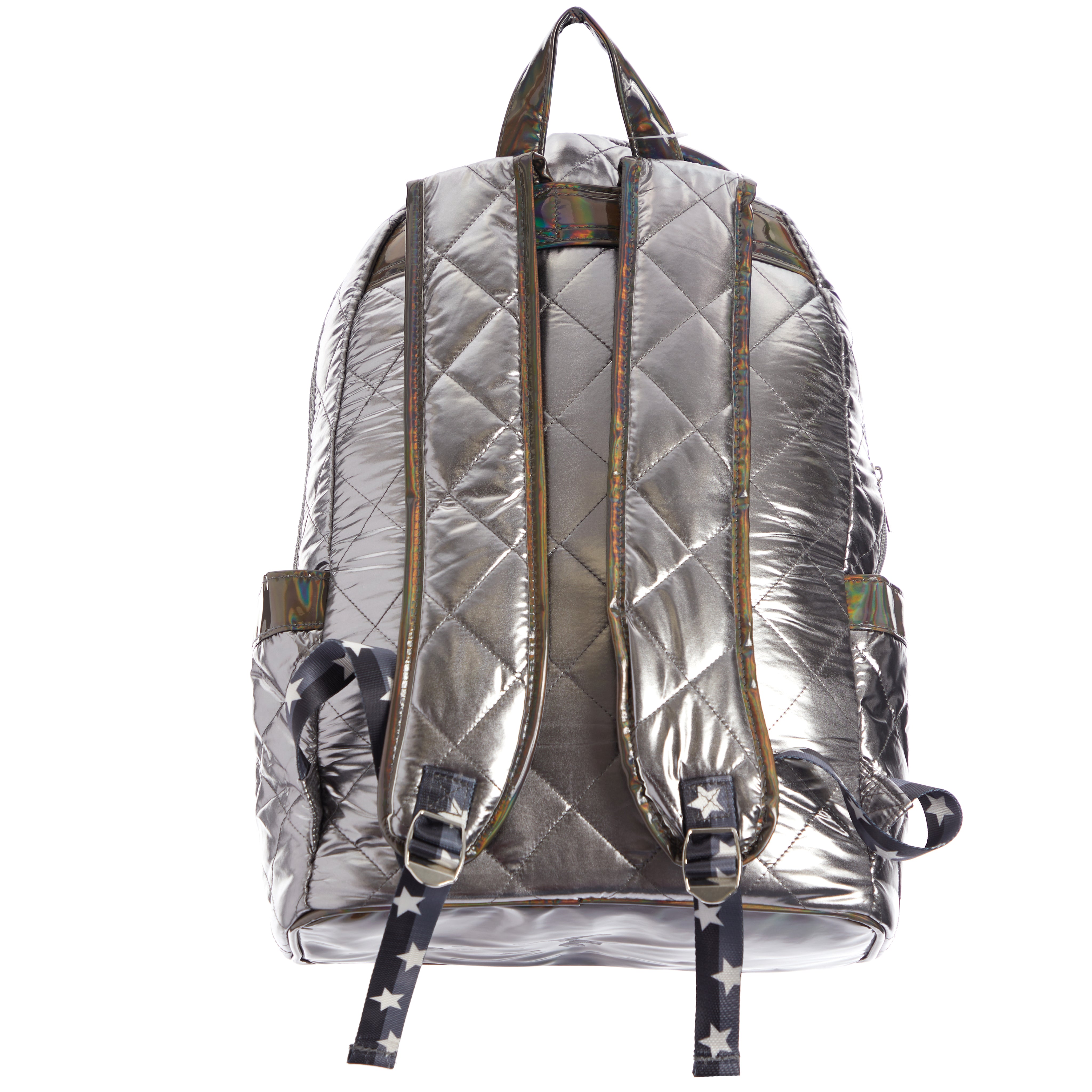 Diamond Stitch Split Star Strap Puffer Backpack - Denny's