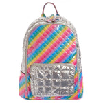 Quilted Rainbow Silver Backpack - Denny's