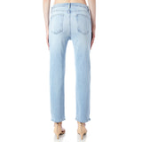 Distressed Slim Straight Leg Jean - Denny's