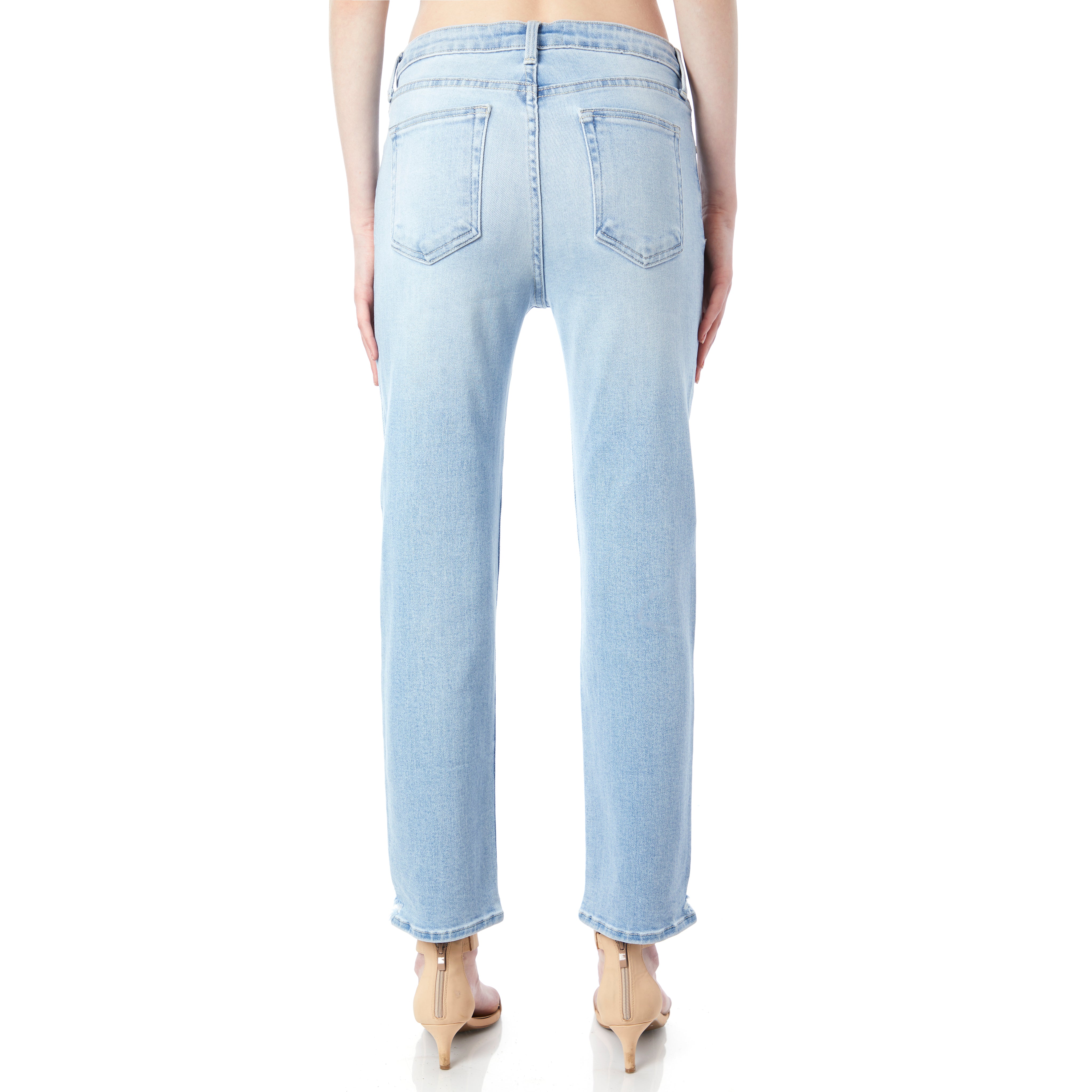 Distressed Slim Straight Leg Jean - Denny's