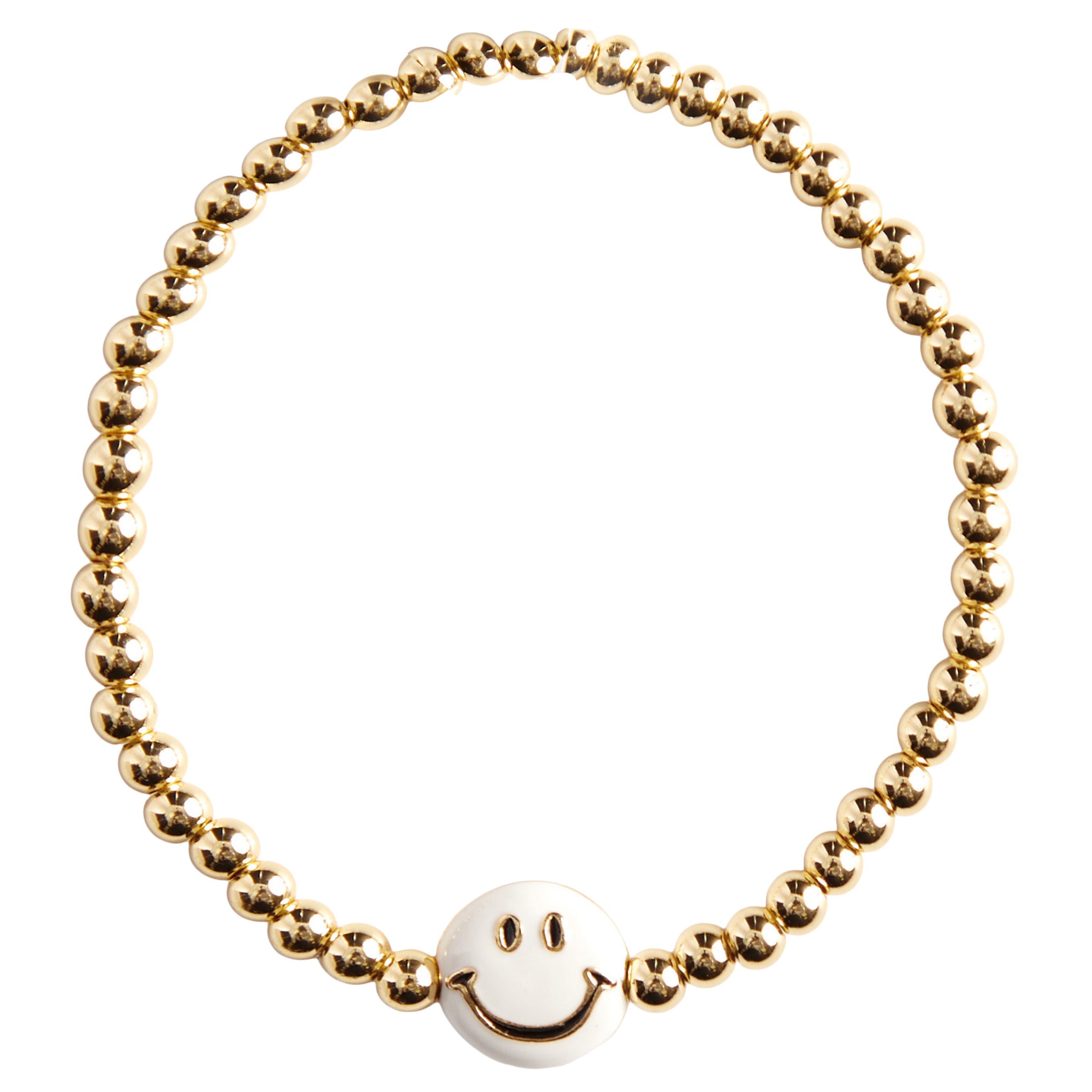 Smile Face Beaded Bracelet - Denny's