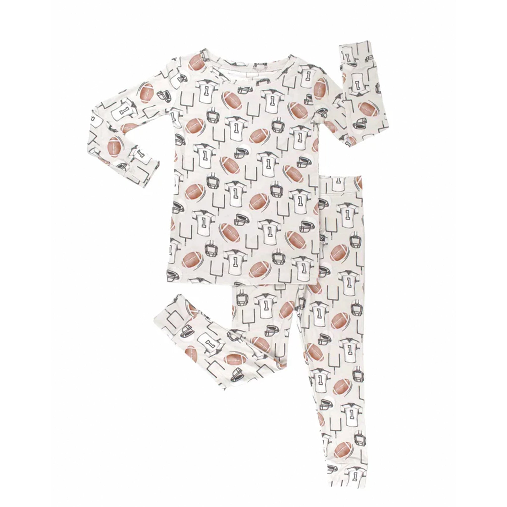 Lounge 2pc Football Long Sleeve Set - Denny's
