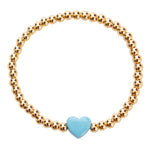 Heart Gold Ball Bracelet - Denny's