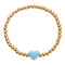 Heart Gold Ball Bracelet - Denny's