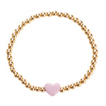 Heart Gold Ball Bracelet - Denny's