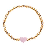 Heart Gold Ball Bracelet - Denny's