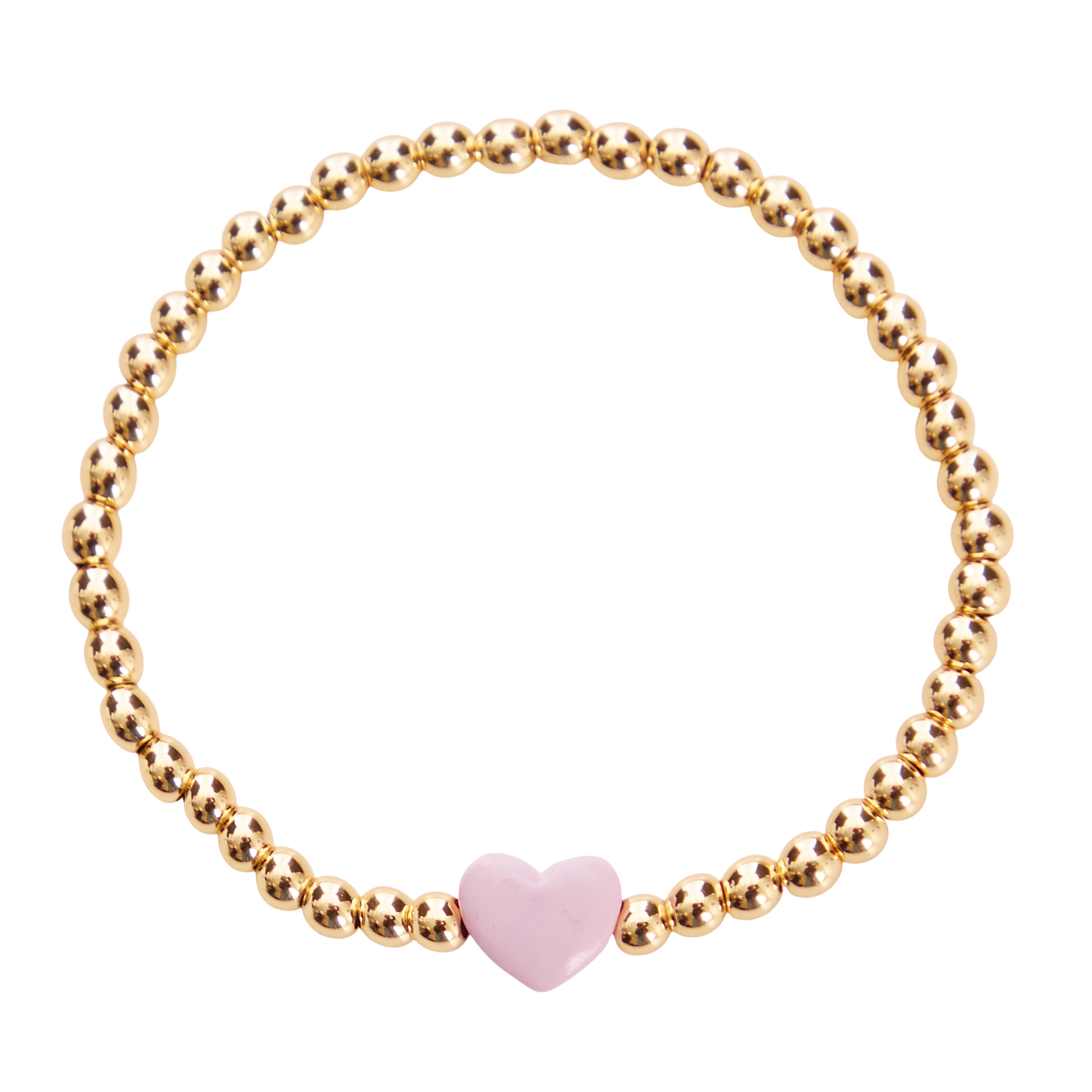 Heart Gold Ball Bracelet - Denny's