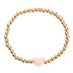 Heart Gold Ball Bracelet - Denny's
