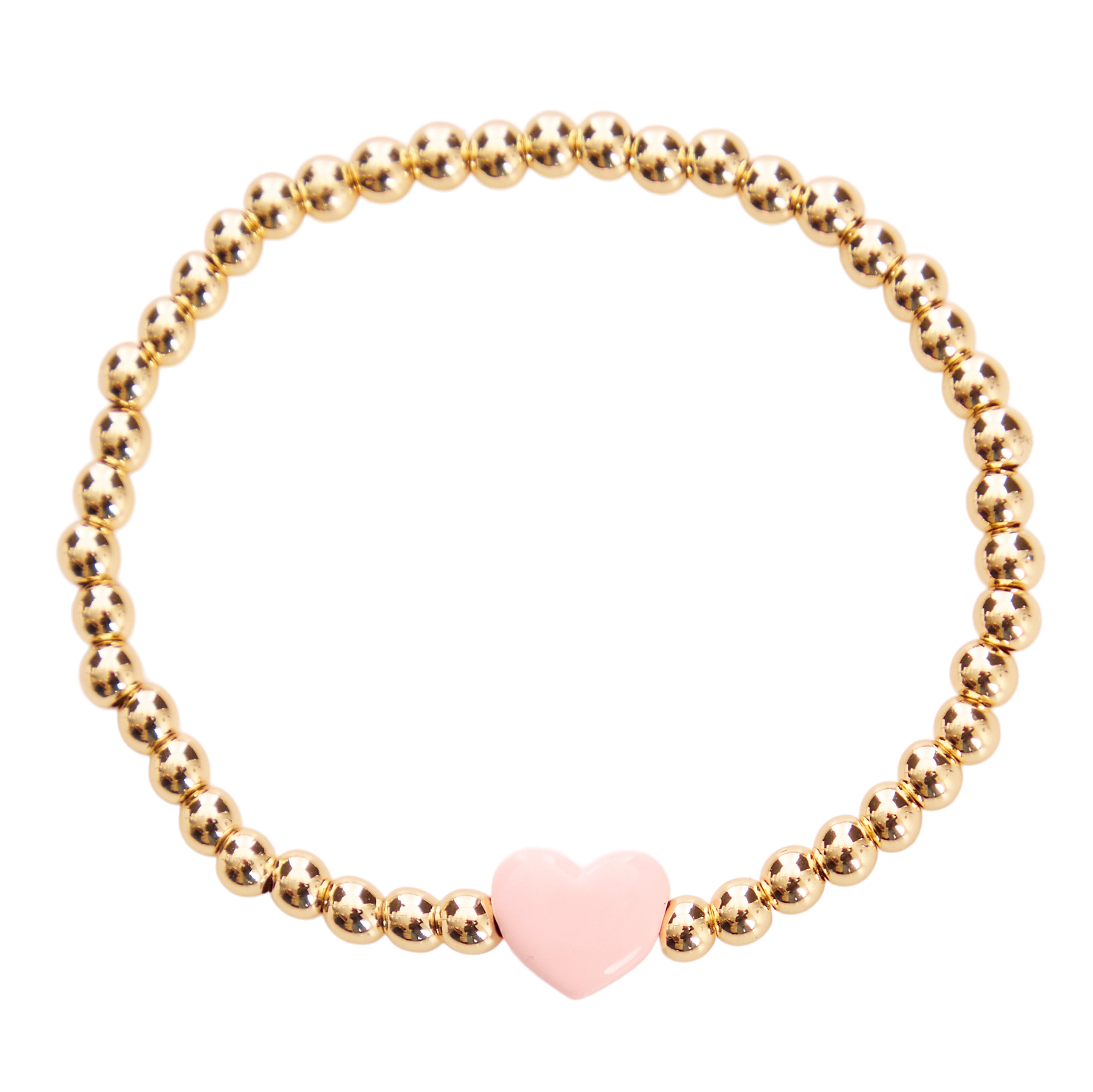 Heart Gold Ball Bracelet - Denny's