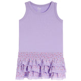 Cheescloth Dress With Lace Bottom