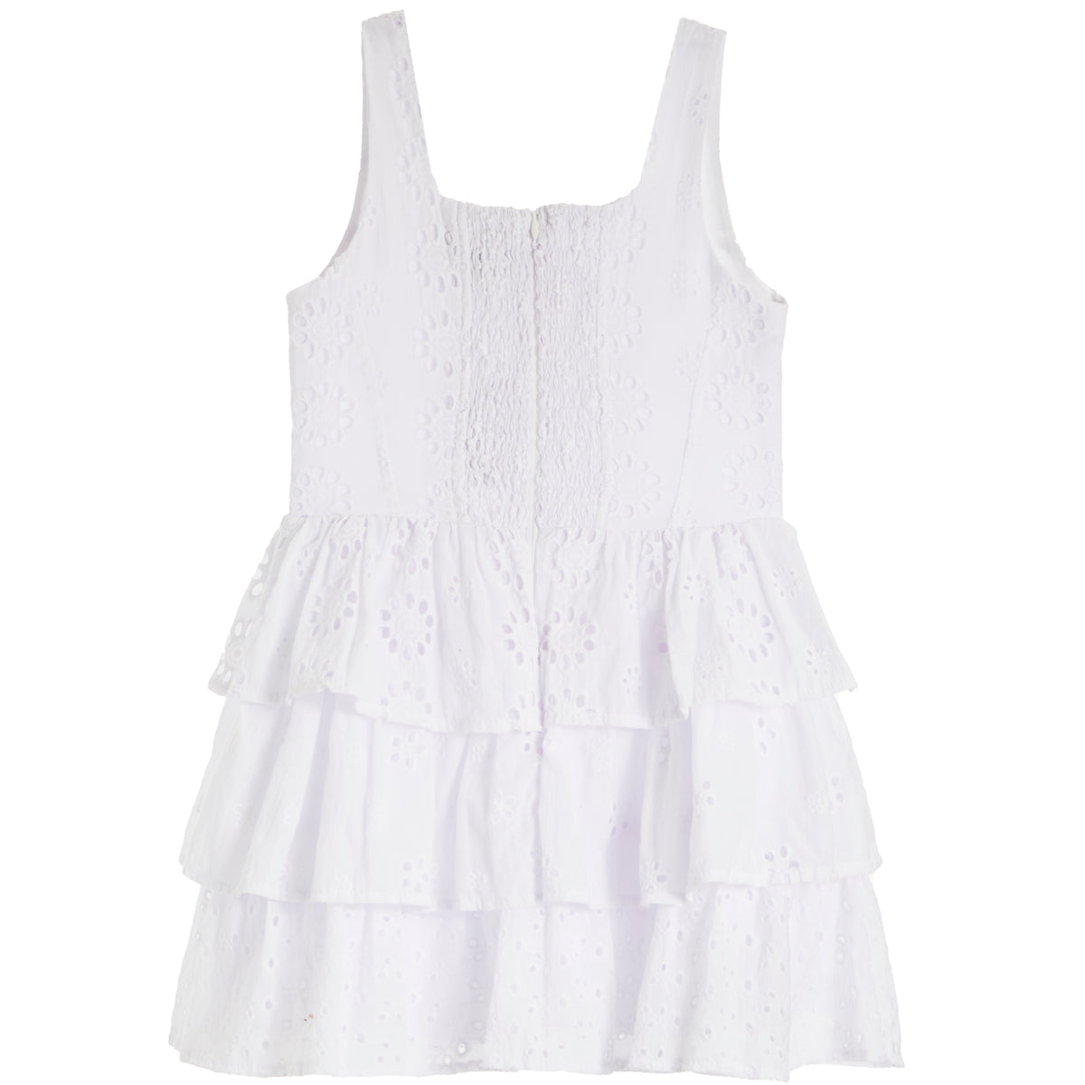 Eyelet Ruffle Bottom Dress | Denny's