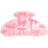 Pink Ribbon Bow Claw Clip - Denny's
