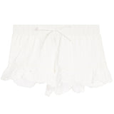 Short With Eyelet Flutter Bottom