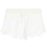 Short With Eyelet Flutter Bottom