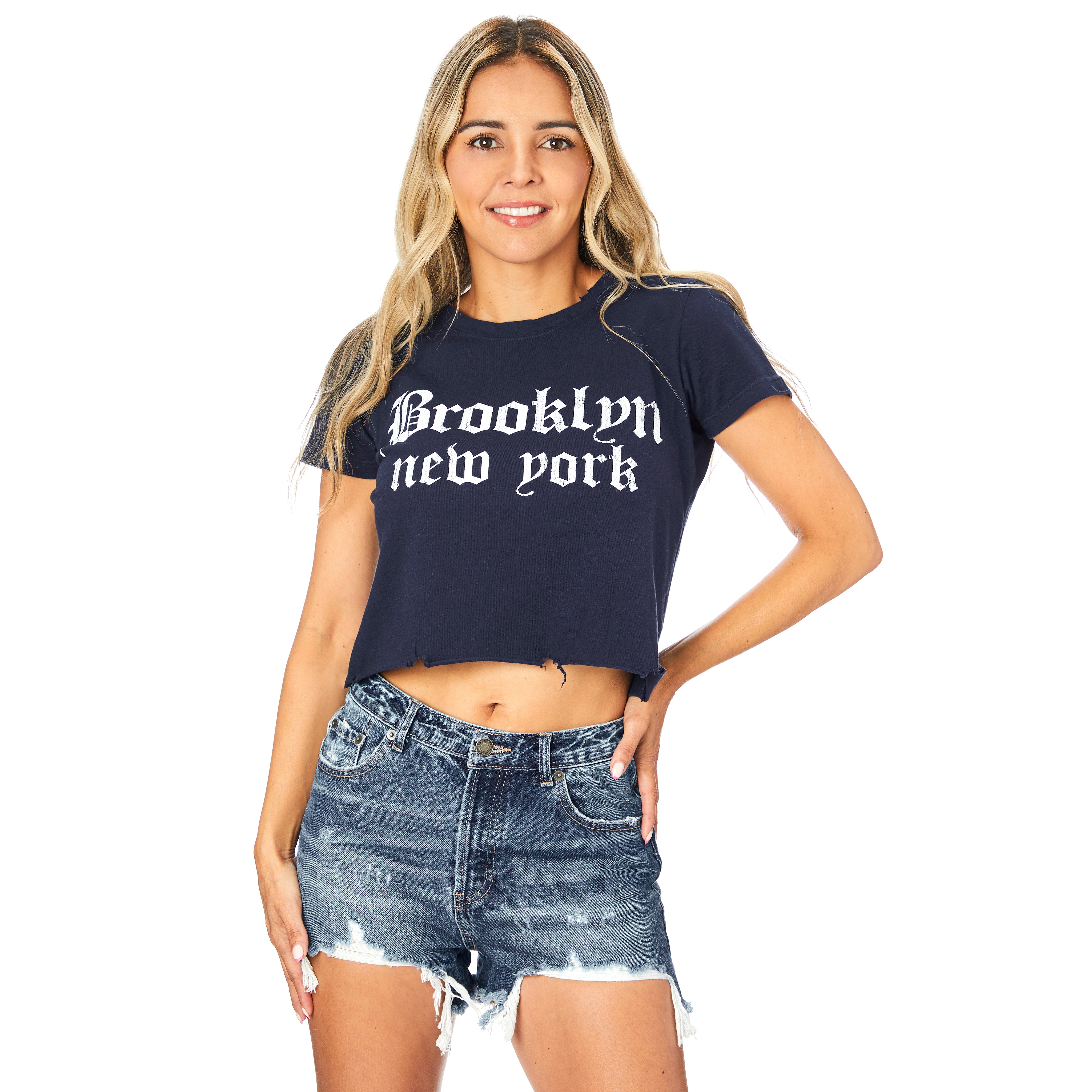 Brooklyn New York Crop Tee - Denny's