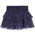 Brooke Blue Floral Smock Skirt - Denny's