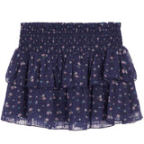 Brooke Blue Floral Smock Skirt - Denny's