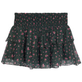 Brooke Floral Pine Smock Skirt - Denny's