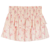 Brooke Floral Stripe Smock Skirt - Denny's
