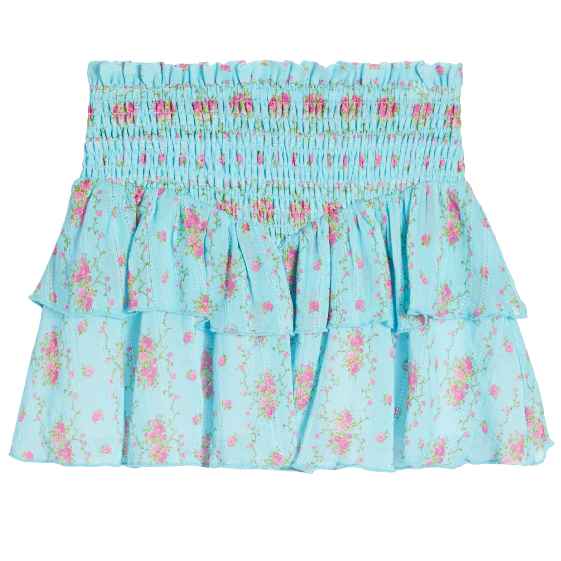 Brooke Floral Stripe Skirt - Denny's