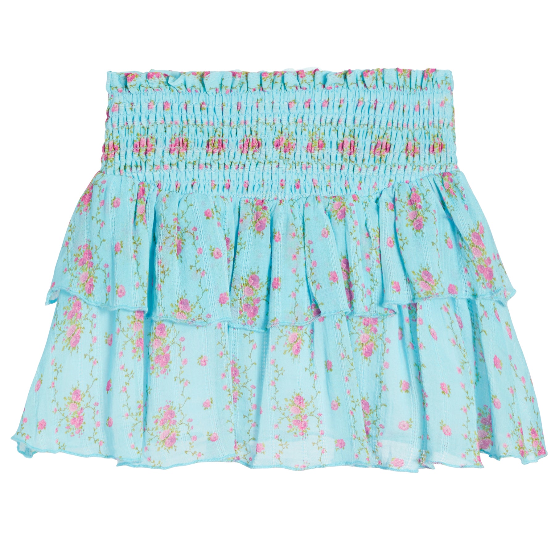 Brooke Floral Stripe Skirt - Denny's