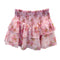 Brooke Pink Bouqet Smock Skirt - Denny's