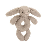 Bashful Beige Bunny Ring Rattle