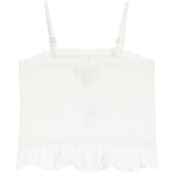 Smock Tank With Eyelet Peplum