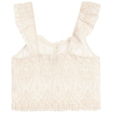 Eyelet Button Up Top