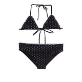 2pc Allover Dot Ruffle Bikini