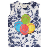 Tie Dye Baseball Muscle Tee