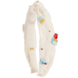 Back to School Cotton Flower Headband
