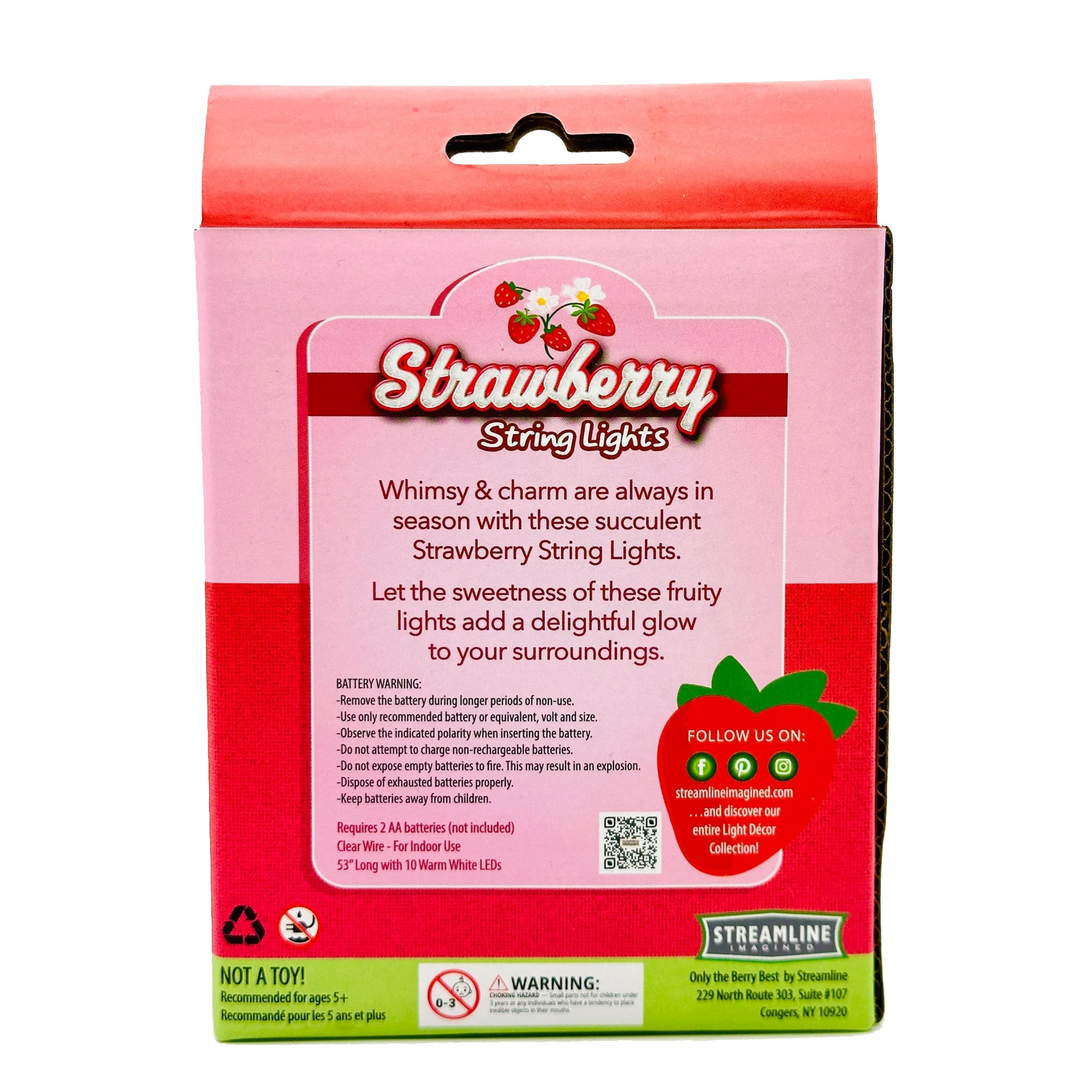 Strawberry String Lights - Denny's