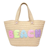 Beach Straw Tote Bag - Denny's