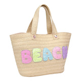 Beach Straw Tote Bag - Denny's