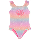 1pc Shell Ombre Bathing Suit