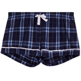 Womens Flannel Short Navy/Columbia
