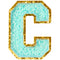 C Varsity Chenille Letter Sticker Patch - Denny's