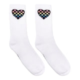 Checker Heart Sock - Denny's