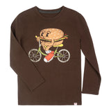Hamburger Bicycle Long Sleeve Tee - Denny's